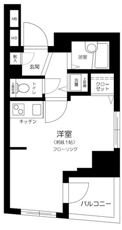 プリズムスクエア本駒込の物件間取画像